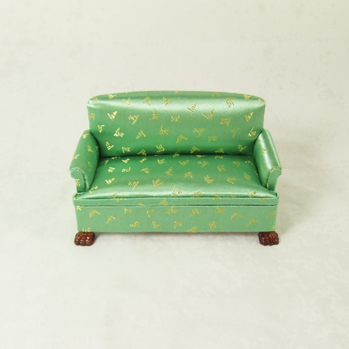 CA079-02 Green Double or Love Sofa in 1" scale